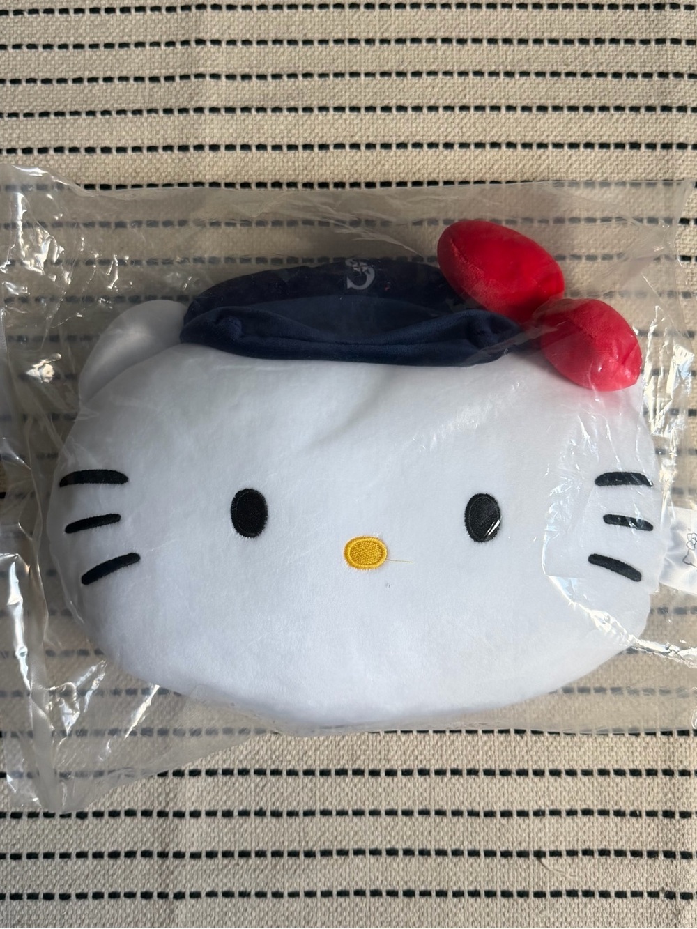 Sanrio Hello Kitty Plush Head Pillow Sanrio Seattle Mariners Promo Merch